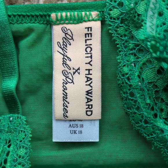 Green Lace Bodysuit - Picture 2 of 5